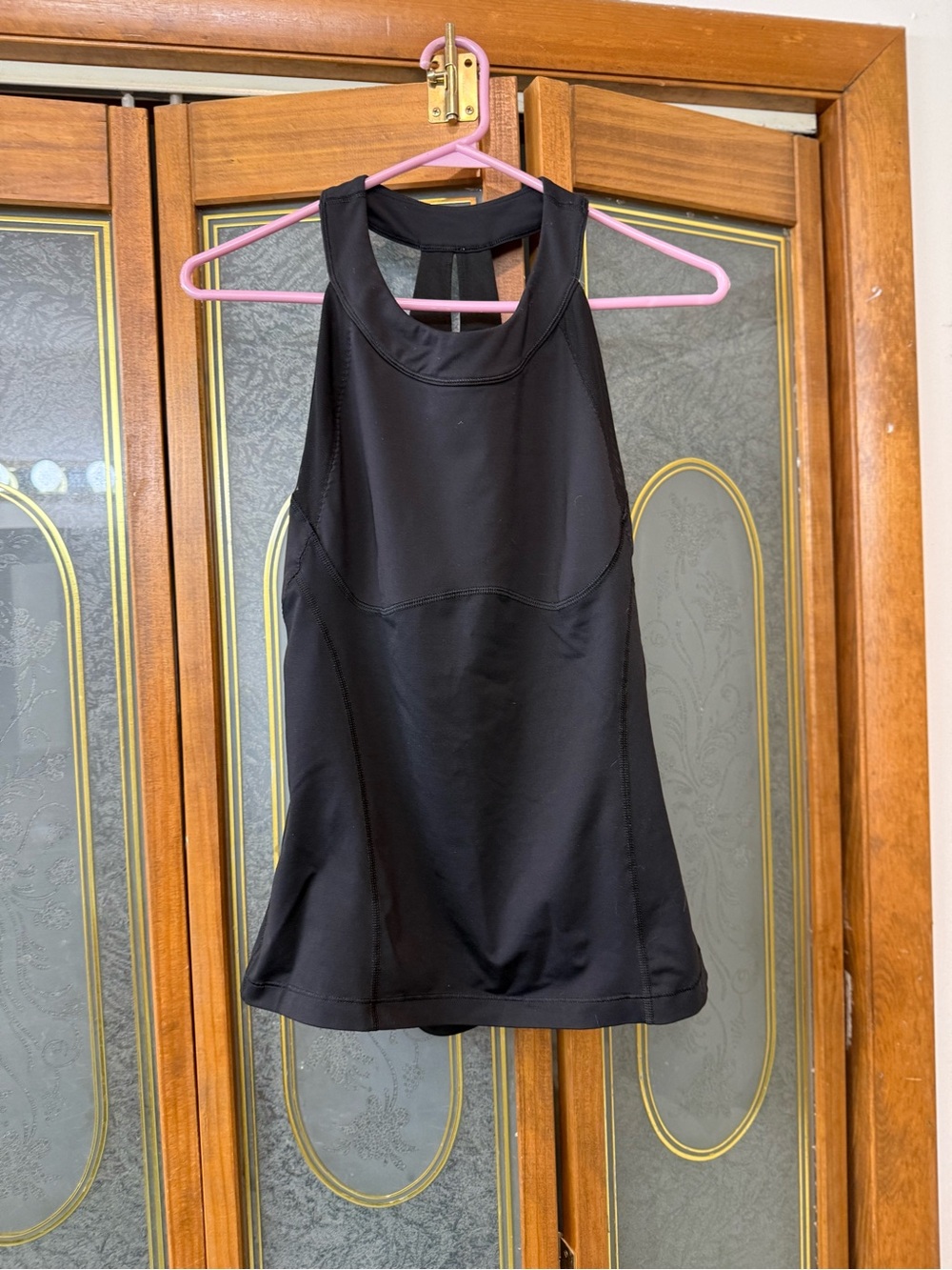 Black Racerback Athletic Tank Top LULEMON EUC